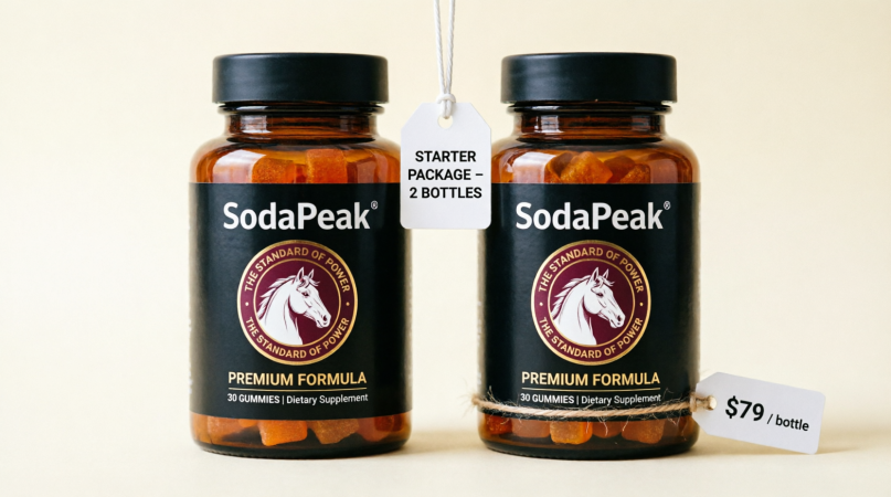 two bottles of men's daily gummy supplement starter bundle