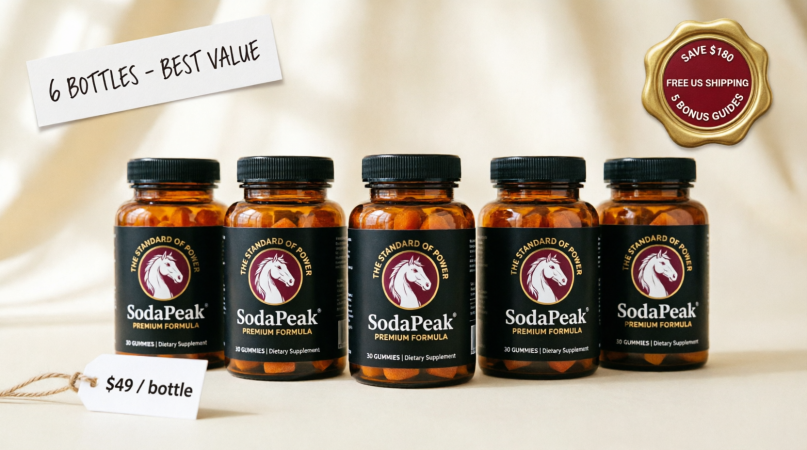 six bottles of men's daily gummy supplement best value bundle